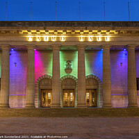 Buy canvas prints of Caird Hall at Dusk in Dundee by Mark Sunderland