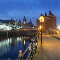 Buy canvas prints of Princes Quay at Dusk in Hull by Mark Sunderland