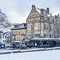 Buy canvas prints of Bettys Tea Rooms at Harrogate in Winter by Mark Sunderland