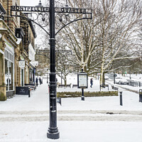 Buy canvas prints of The Montpellier Quarter at Harrogate in Winter by Mark Sunderland