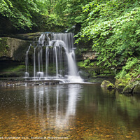 Buy canvas prints of West Burton Waterfall by Mark Sunderland