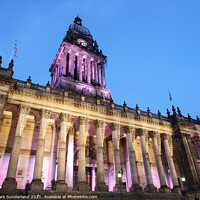 Buy canvas prints of Leeds Town Hall at Christmas by Mark Sunderland
