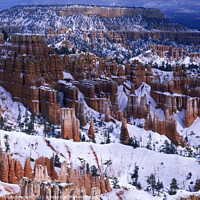 Buy canvas prints of Bryce Canyon and Boat Mesa in Winter by Mark Sunderland