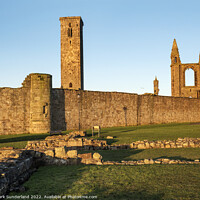 Buy canvas prints of St Andrews Cathedral at Sunrise by Mark Sunderland