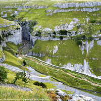 Buy canvas prints of Gordale Scar in the Yorkshire Dales by Mark Sunderland