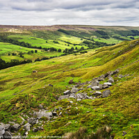 Buy canvas prints of Upper Nidderdale from above Scar House by Mark Sunderland