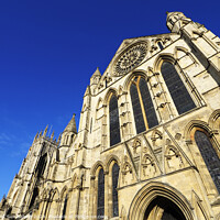 Buy canvas prints of York Minster Architecture against Blue Sky by Mark Sunderland