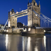Buy canvas prints of Tower Bridge over the River Thames at Dusk by Mark Sunderland
