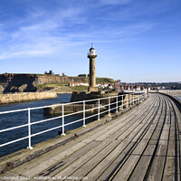 Buy canvas prints of Whitby from the West Pier by Mark Sunderland