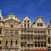 Buy canvas prints of Flemish Architecture in The Grand Place Brussels by Mark Sunderland