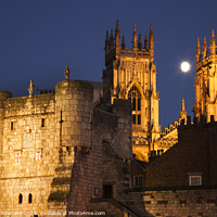 Buy canvas prints of Bootham Bar and York Minster at Dusk by Mark Sunderland