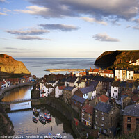 Buy canvas prints of Staithes in North Yorkshire by Mark Sunderland
