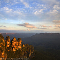 Buy canvas prints of The Three Sisters in the Blue Mountains by Mark Sunderland