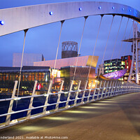 Buy canvas prints of The Lowry Salford Quays by Mark Sunderland
