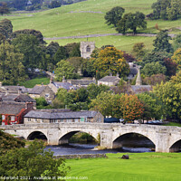 Buy canvas prints of Burnsall in Wharfedale by Mark Sunderland