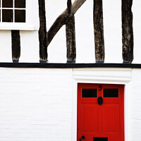 Buy canvas prints of Red Door House at Nayland by Mark Sunderland