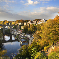 Buy canvas prints of Viaduct at Knaresborough in Autumn by Mark Sunderland
