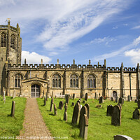 Buy canvas prints of St Michaels Church Coxwold by Mark Sunderland