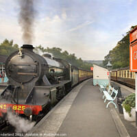 Buy canvas prints of Steam Locomotive at Grosmont Station by Mark Sunderland