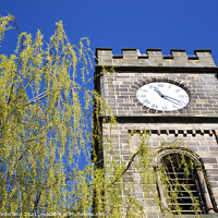 Buy canvas prints of St Marys Church in Spring Todmorden by Mark Sunderland
