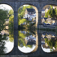 Buy canvas prints of Viaduct over the River Nidd at Knaresborough by Mark Sunderland