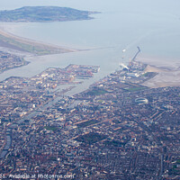 Buy canvas prints of Dublin Bay and City From The Air by Paul McNiffe