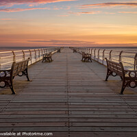 Buy canvas prints of Sunrise at Saltburn Pier by Paul Smith