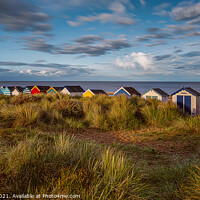 Buy canvas prints of Southwold Beach Huts at Sunset by Paul Smith