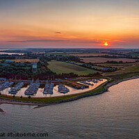 Buy canvas prints of Shotley Gate Marina at Sunset by Paul Smith