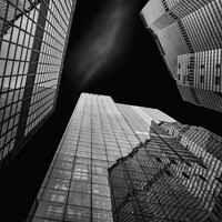 Buy canvas prints of Looking up in the City of London by Paul Smith