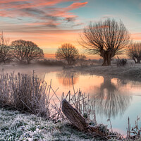 Buy canvas prints of Misty Dawn on the River Stour by Paul Smith