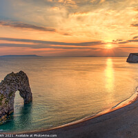 Buy canvas prints of Durdle Door Sunset by Paul Smith