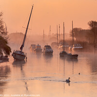 Buy canvas prints of Golden Sunrise at Wareham Quay by Paul Smith