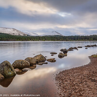 Buy canvas prints of Loch Morlich & the Cairngorms by Paul Smith