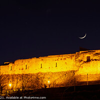Buy canvas prints of Castle of Cosenza by night in Calabria, Italy by Alessandro Mari