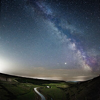 Buy canvas prints of Milky Way over Cuckmere Haven by Judith Stewart