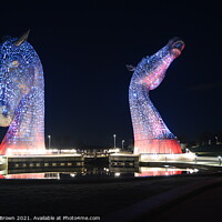 Buy canvas prints of The Kelpies by Barclay Brown