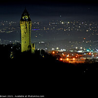 Buy canvas prints of Wallace Monument over Stirling by Barclay Brown