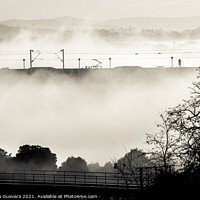 Buy canvas prints of Train in the mist by Natacha Guevara