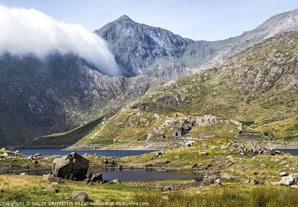Mount Snowdon Picture Board by GEOFF GRIFFITHS