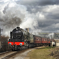 Buy canvas prints of 46100 Royal Scot by GEOFF GRIFFITHS