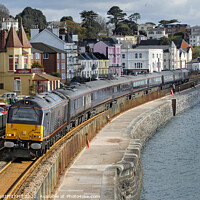 Buy canvas prints of The Queen. Royal train Dawlish by GEOFF GRIFFITHS
