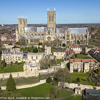Buy canvas prints of Lincoln Cathedral by GEOFF GRIFFITHS