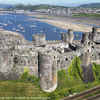 Buy canvas prints of Conway castle by GEOFF GRIFFITHS