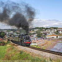 Buy canvas prints of Steam train Goodrington Devon by GEOFF GRIFFITHS