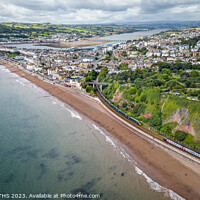 Buy canvas prints of Pssing trains Teignmouth by GEOFF GRIFFITHS