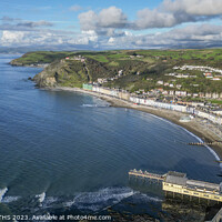 Buy canvas prints of Aberystwyth coast and promenade by GEOFF GRIFFITHS