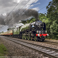Buy canvas prints of 60163 Tornado passing Arksey Doncaster with The North Briton by GEOFF GRIFFITHS
