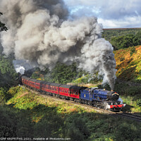 Buy canvas prints of 6023 King Edward II steam engine North Yorkshire M by GEOFF GRIFFITHS