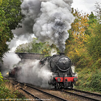 Buy canvas prints of 48624 steam freight train by GEOFF GRIFFITHS
